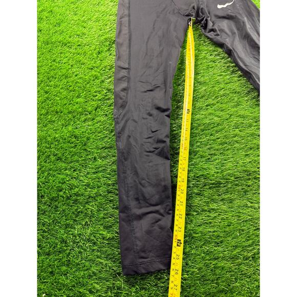 Nike Pro Dri-FIT Compression Tights Pants Sz L Black Tight Fit Training Leggings - Picture 8 of 10